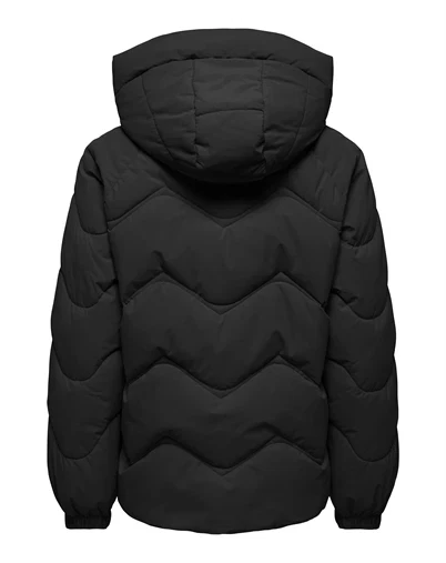 JDY - JDYPower Short Hood Puffer - Black 